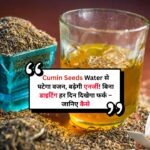 Cumin Seeds Water